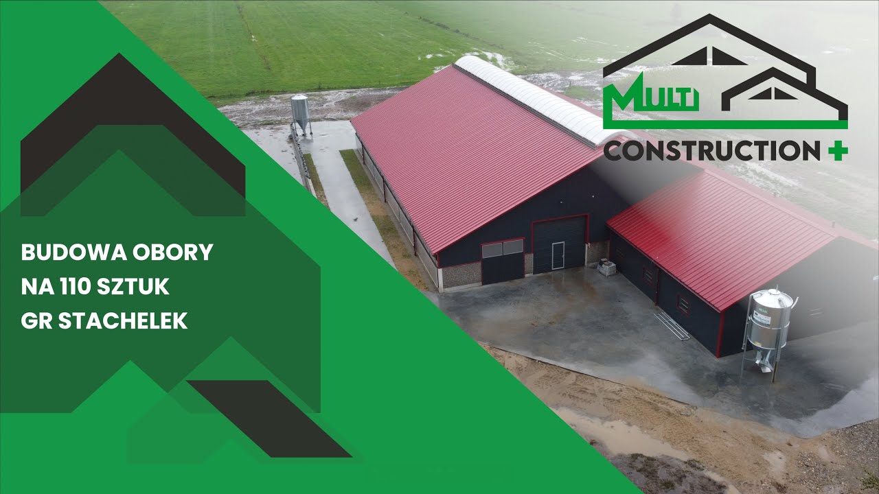 Budowa budynku inwentarskiego 94 DJP | Hala udojowa 2x12 rybia ość