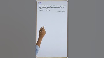 JIPMAT 2021 | QA | Geometry | Rhombus | #shorts #jipmat