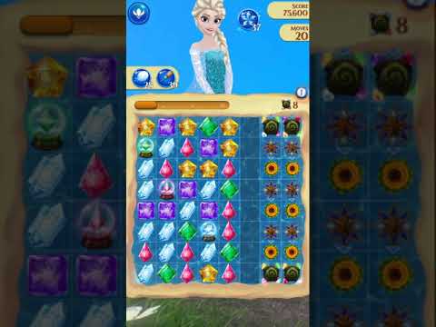 Disney Frozen Free Fall Endless map level #2937 (without using items)