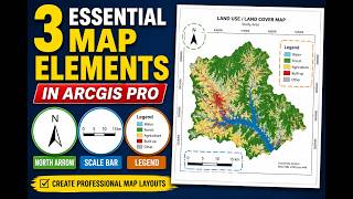 How to Add North Arrow, Scale Bar & Legend in ArcGIS Pro | Map Layout Tutorial