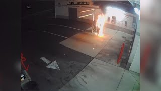 Caught On Video: Blowtorch-wielding burglar nearly burns down car wash
