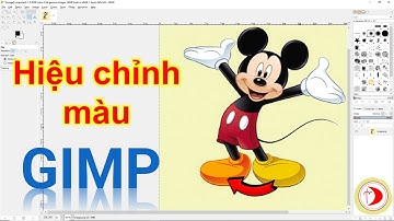 Hiểu chỉnh màu sắc cho ảnh trong GIMP - Tin học 11 - Cánh Diều - Đổi màu đôi giày chuột Mickey
