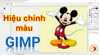 Hiểu chỉnh màu sắc cho ảnh trong GIMP - Tin học 11 - Cánh Diều - Đổi màu đôi giày chuột Mickey screenshot 5