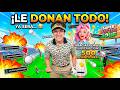 CUANDO EMPIEZAN A DONAR Y NADIE SE QUIERE QUEDAR ATRAS 😂 CON EMIKUKIS Y MAS... / SUPER BATTLE GOLF