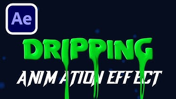 DRIPPING TEXT ANIMATION In Adobe After Effects Tutorial