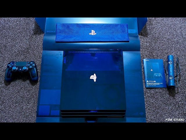 500 Million Limited Edition PS4 Pro detailed in close-up unboxing