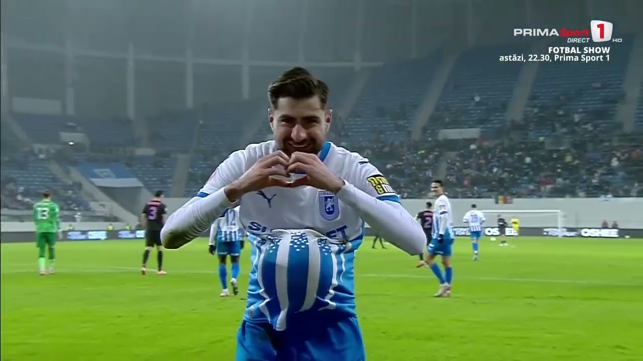 GOOL Craiova. Oltenii marchează după o greşeală comună a lui Creţu şi Popa