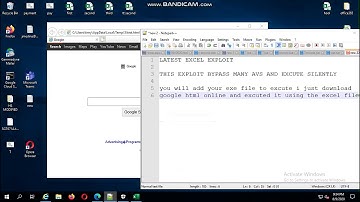Latest Excel Exploit (How windows can be exploited using Excel )