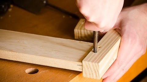 How to Drawbore Mortise and Tenon Joints {Part 10 of “Build a Dovetail Desk with Hand Tools”}