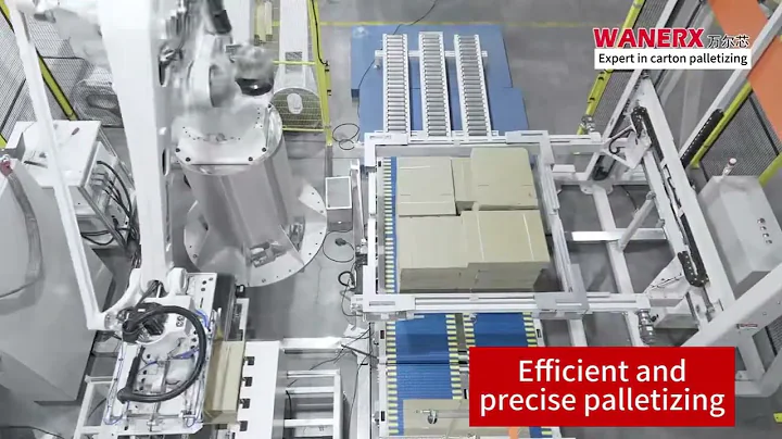 Wanerx Intelligent Palletizing System | Automated Corrugated Cardboard Palletizing Project