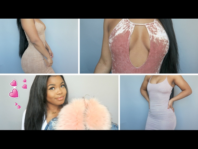 sachin and babi light blue dress HUGE Fashion Nova Try On | DestinyGodley