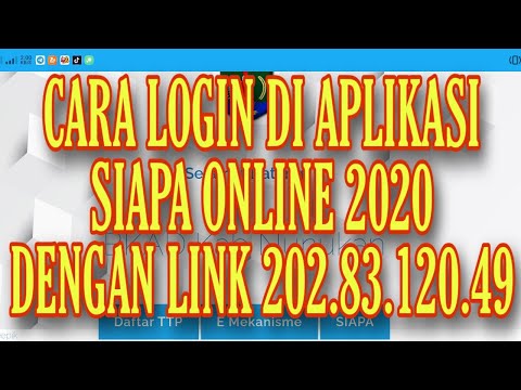 CARA LOGIN DI APLIKASI SIAPA ONLINE 2020