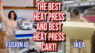 Unboxing The Best Heat Press The Hotronix Fusion IQ & Heat Press Stand | Leveling Up My Business!