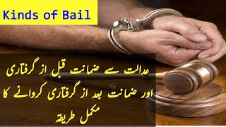 Law of bail / types of bail in Pakistan by Mudassar sahi advocate