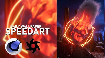 Skull Fire Render I Everyday/Daily render I Cinema4D and Octane render Speedart I Damongraphics
