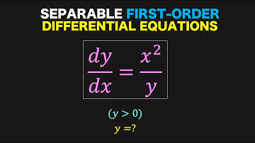Separable First-Order Differential Equations (Video 4)