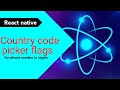 React native country code picker