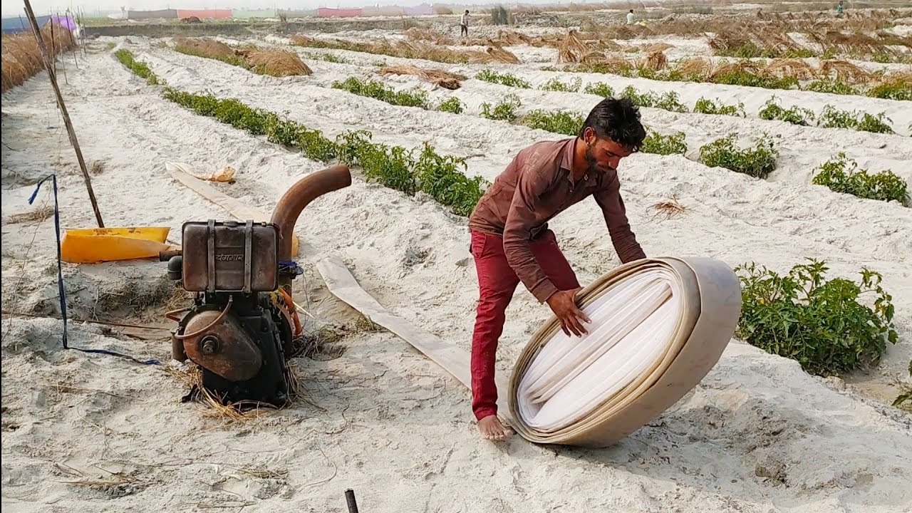 1000 मीटर से जायदा पाइप का प्रयोग बेस्ट अमेजिंग तरीका water pumpset 5inch plastic pipe dwara sichai