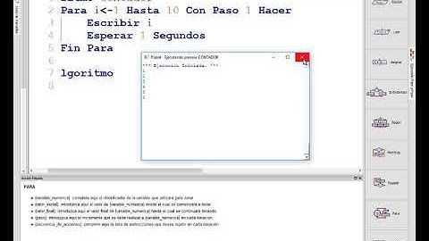 Bucles simples Para PSEINT TIC ESO Bachillerato IES Monterroso