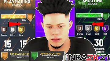 *NEW* NBA 2K21 UNLIMITED MAX BADGE GLITCH!MAX ALL BADGES FAST AND EASY!AFTER HOTFIX!PS4 XB1