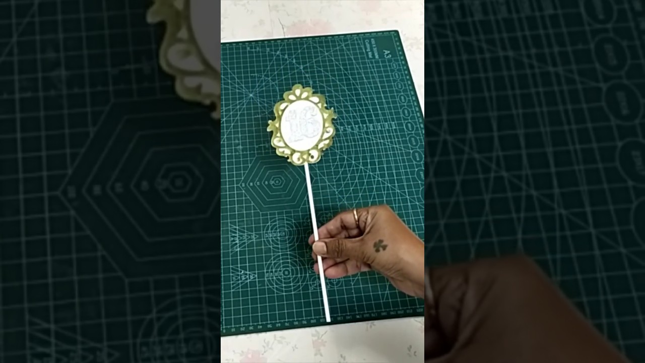 Sweet 16 Cake Topper | Cake Decorating Ideas | Paper Topper for Cakes