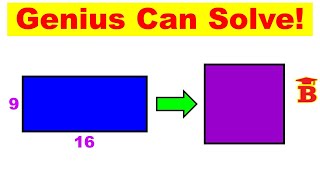 Change 16x9 Rectangle into Square / Genius Can Solve