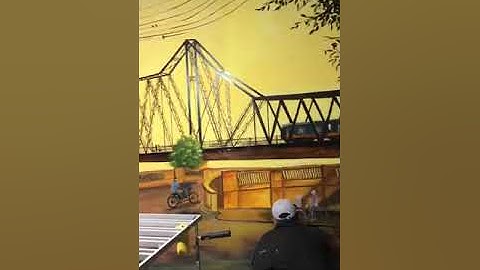 Vẽ tranh tường phố cổ, cầu Long Biên tại Ba Đình, Hà Nội – Vẽ tranh tường Hà Nội rẻ đẹp Zalo 0799110