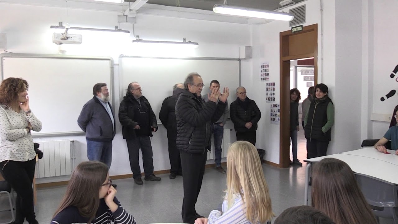 Serrat inaugura una aula amb el seu nom a l’institut de Batea