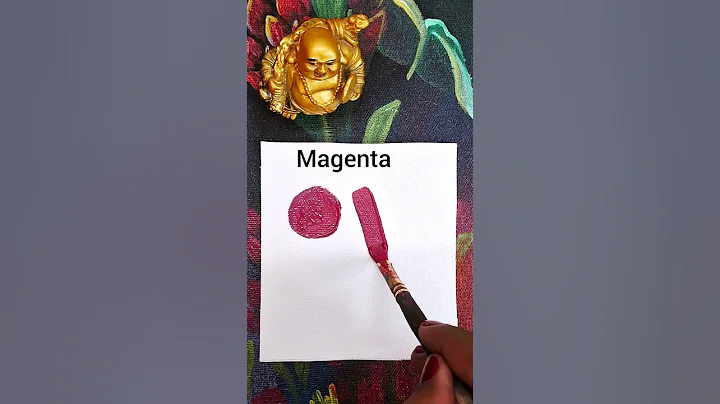 How to get Magenta colour by acrylics | acrylic colour mixing for Magenta #howto #magenta #shorts