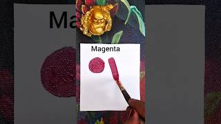 How to get Magenta colour by acrylics | acrylic colour mixing for Magenta #howto #magenta #shorts