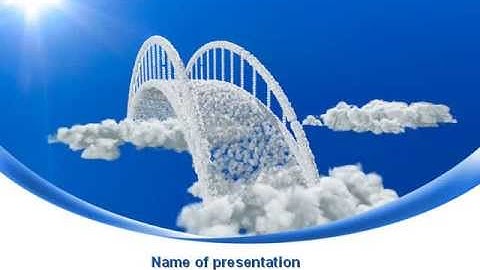 Dream Bridge PowerPoint Template by PoweredTemplate.com