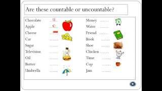 Countable and Uncountable Nouns