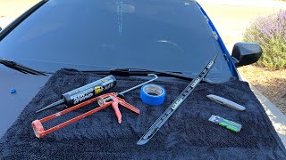 How To Install RSX Windshield Molding