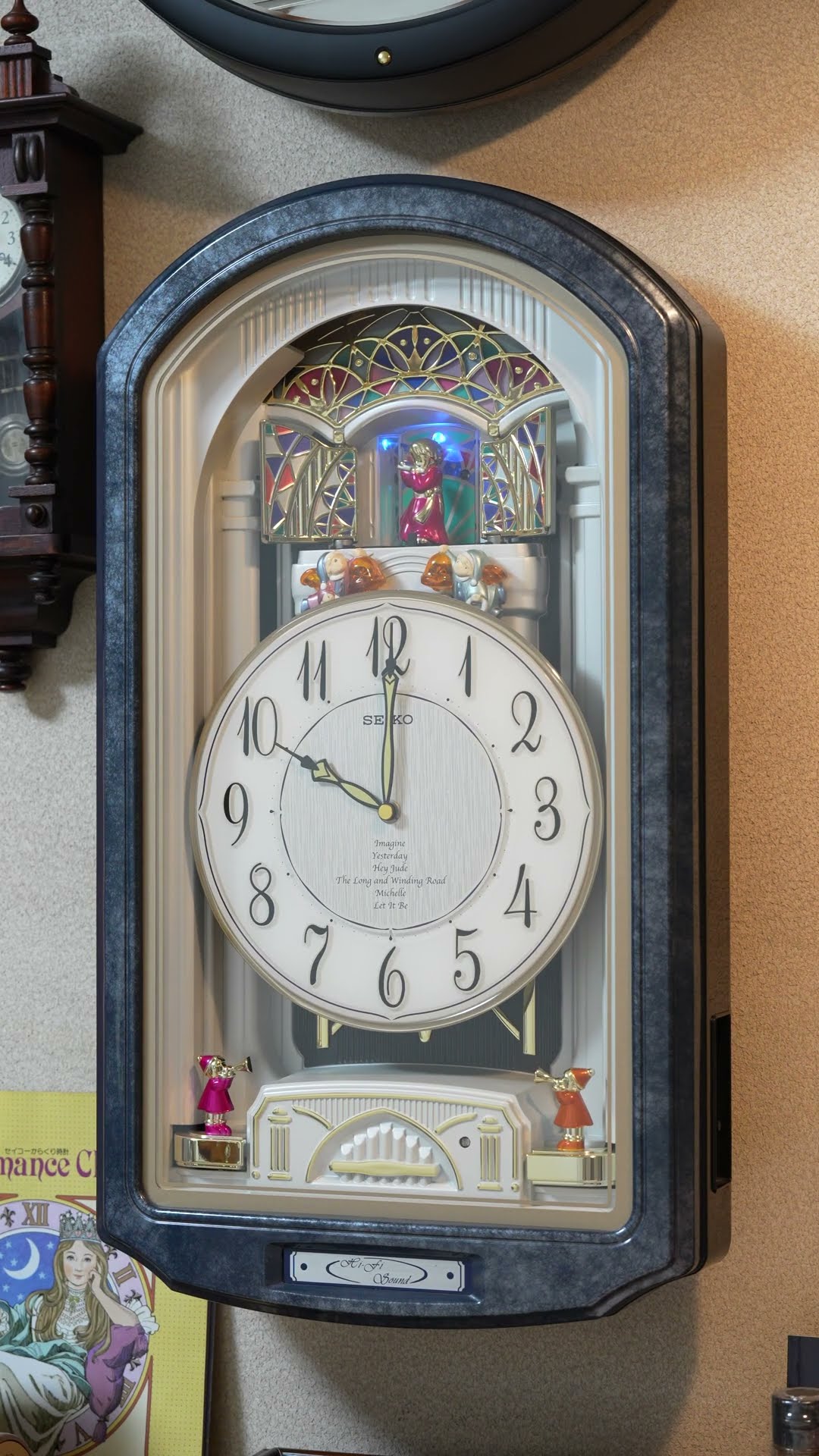 からくり時計 SEIKO QXM132LRH Melodies in Motion clock #からくり
