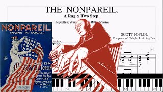 Scott Joplin - The Nonpareil 1907 - Cover Piano (Sheets Scott Joplin, Tutorial Piano The Nonpareil)