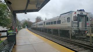 NJ Transit Train #1159 Departs Glen Rock Boro Hall
