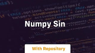 numpy sin