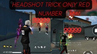 ONLY RED NUMBER 🔥 HEADSHOT TRICK 💯 WITH M590 FOCUS ON FIRE BUTTON # ABDULLAH GAMING 