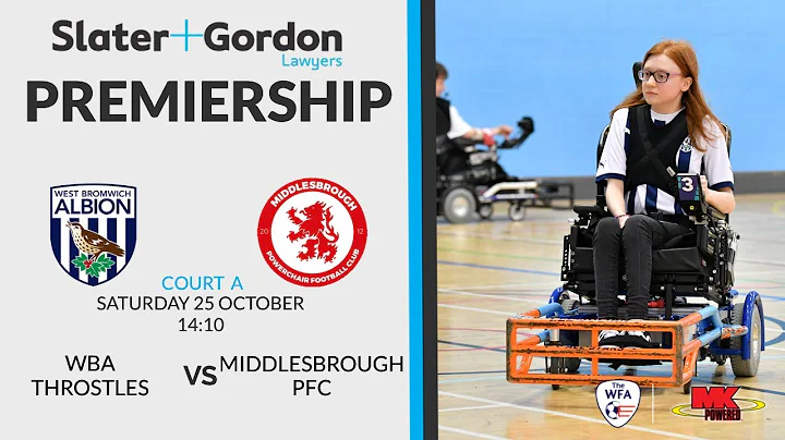 WBA Throstles vs Middlesbrough PFC - Slater & Gordon Premiership Court A