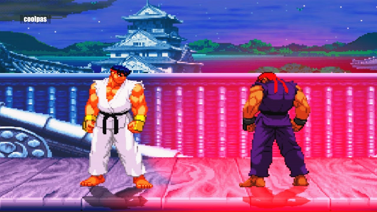 Master Or Ryu Master Ryu vs Evil Ryu | MUGEN - YouTube