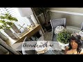 Decorate sitting area with me | simple Tablescape for spring