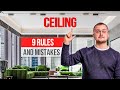 Modern Ceiling Design — 9 RULES AND MISTAKES!