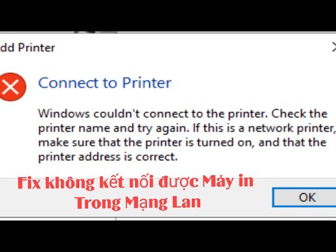 Hướng dẫn sửa lỗi Printer Error 0x0000011b