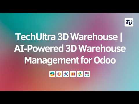 Odoo 3D Warehouse Management | Interactive 3D Map, AI Floor Layout & Pick Path Route Optimization