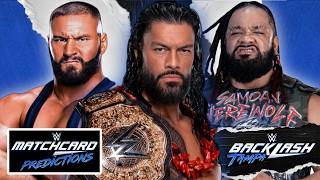 Roman Reigns vs Jacob Fatu - WWE BACKLASH 2026 MATCH CARD PREDICTIONS | Wrestle Entertainer screenshot 1