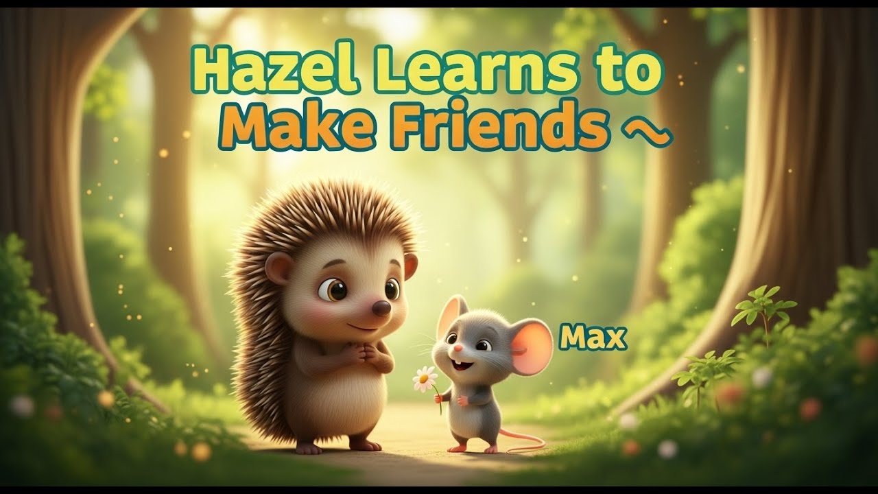 🌸 Hazel the Shy Hedgehog Learns to Make Friends | Mini Minds Club Moral Story for Kids