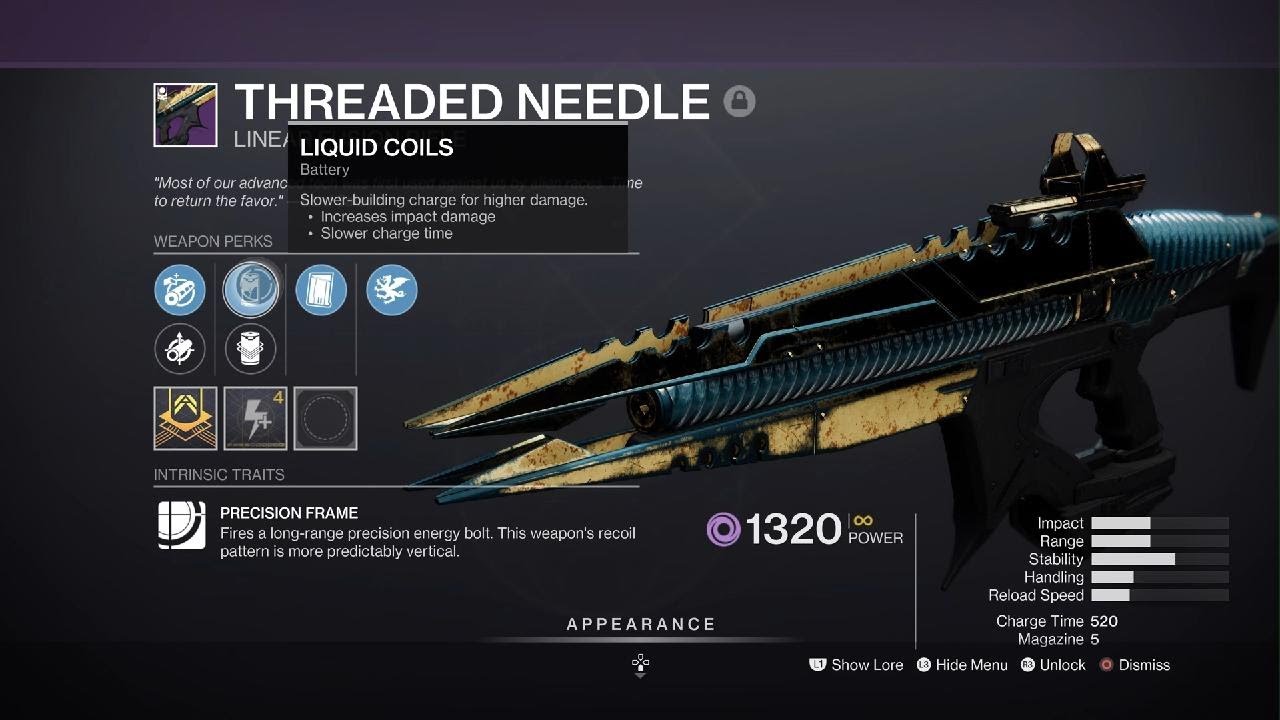 Destiny 2 - How to get the Threaded Needle