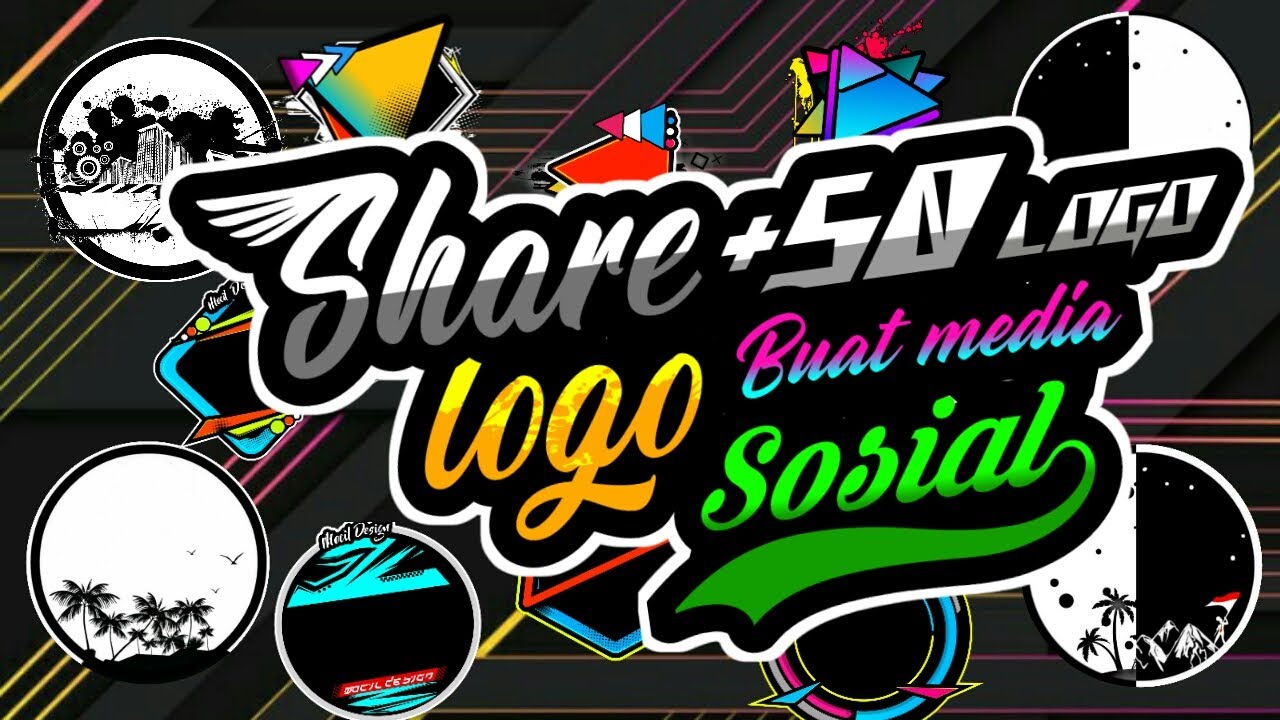 Share 50 mentahan logo keren buat media sosial free download..!!! - YouTube