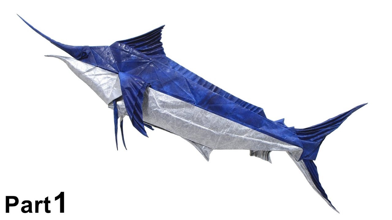 ORIGAMI MARLIN TUTORIAL (Takuro Kashiwamura) PART 1 折り紙 マ