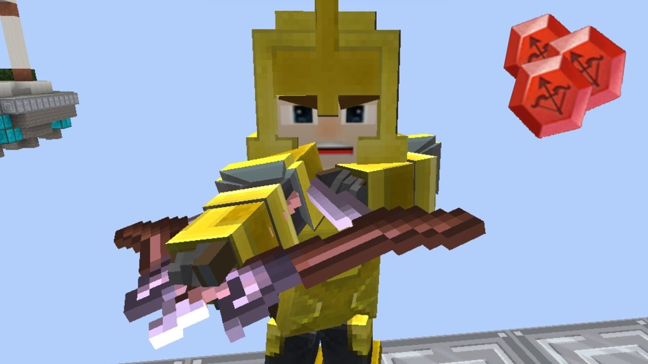 BOW RUNE + 24 Gold Bow = 10 Damage! - BedWars Blockman Go